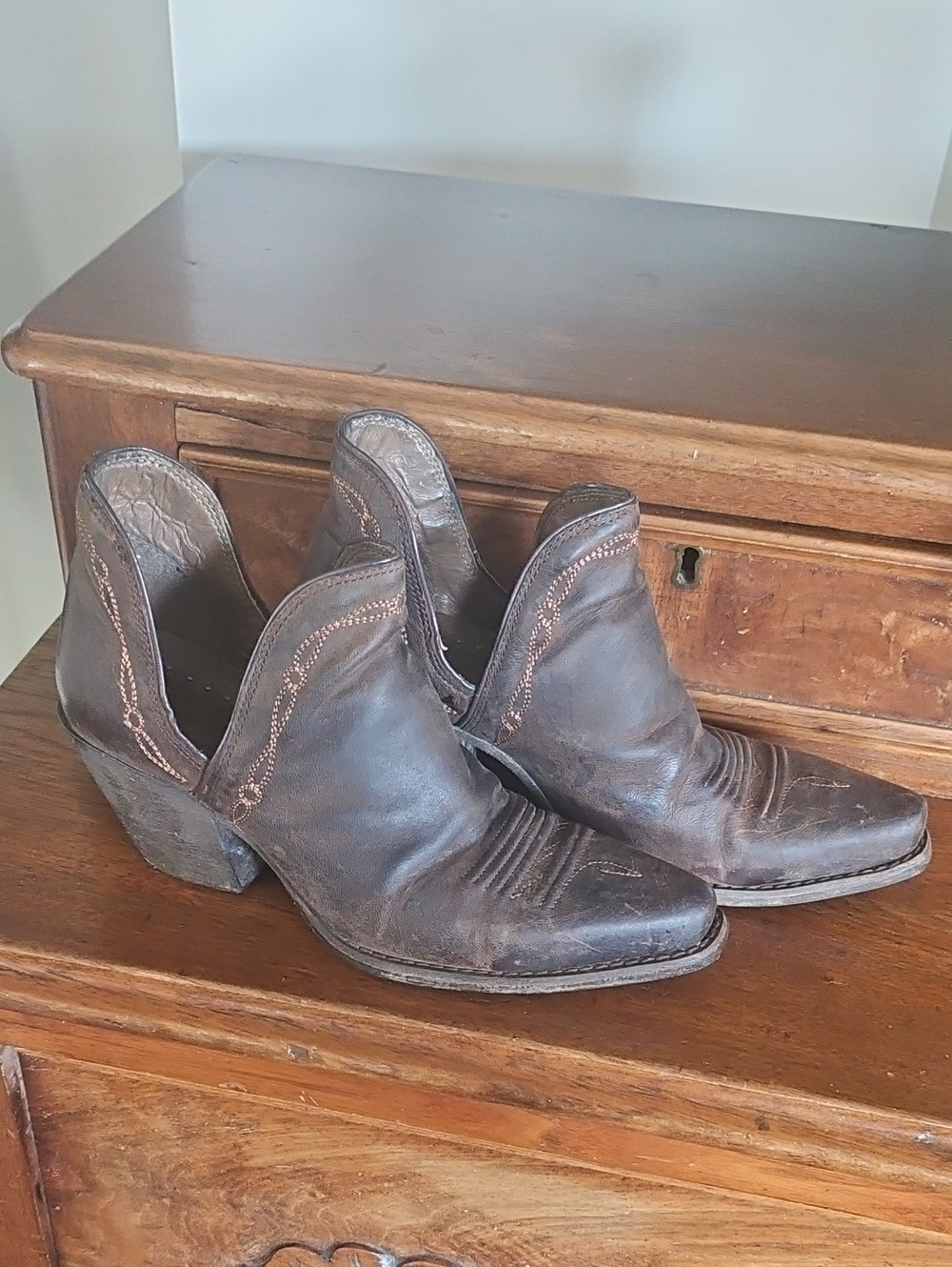 Ariat Distressed Ankle Boots